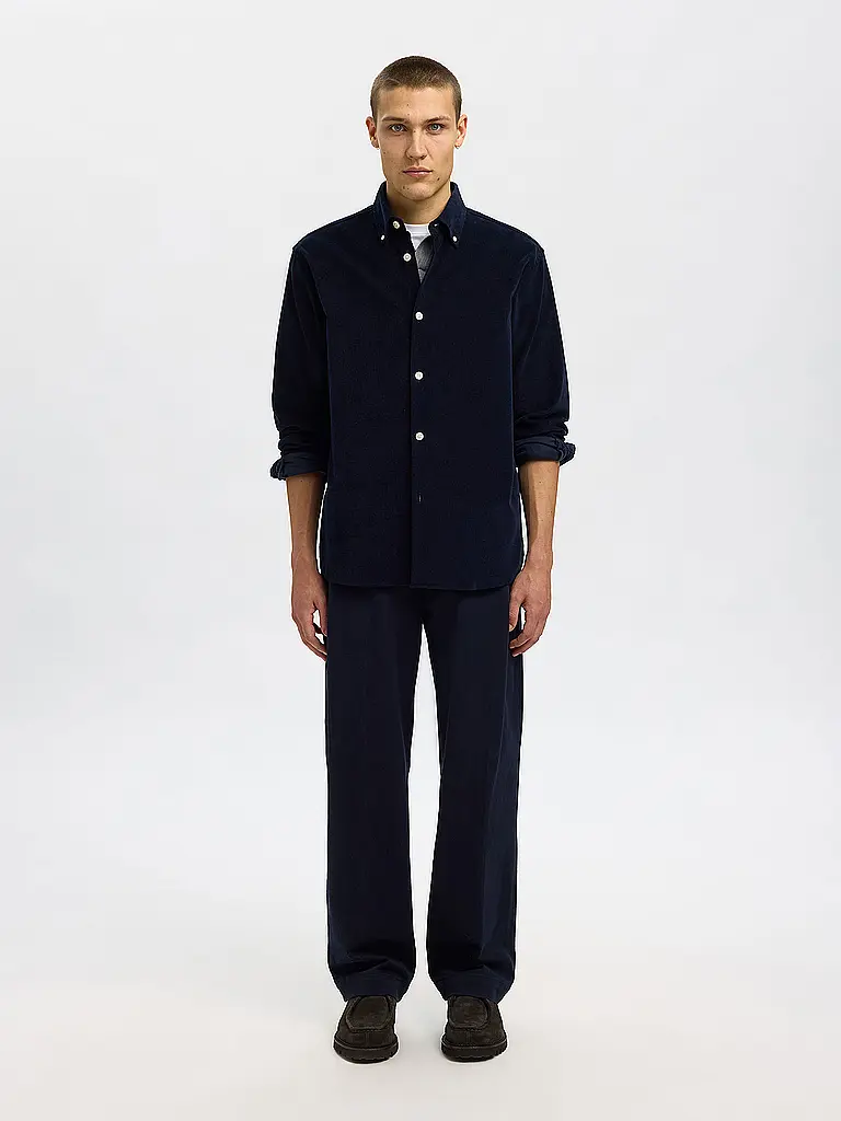 SELECTED | Camicia regular fit SLHREGDANNI | Blu scuro