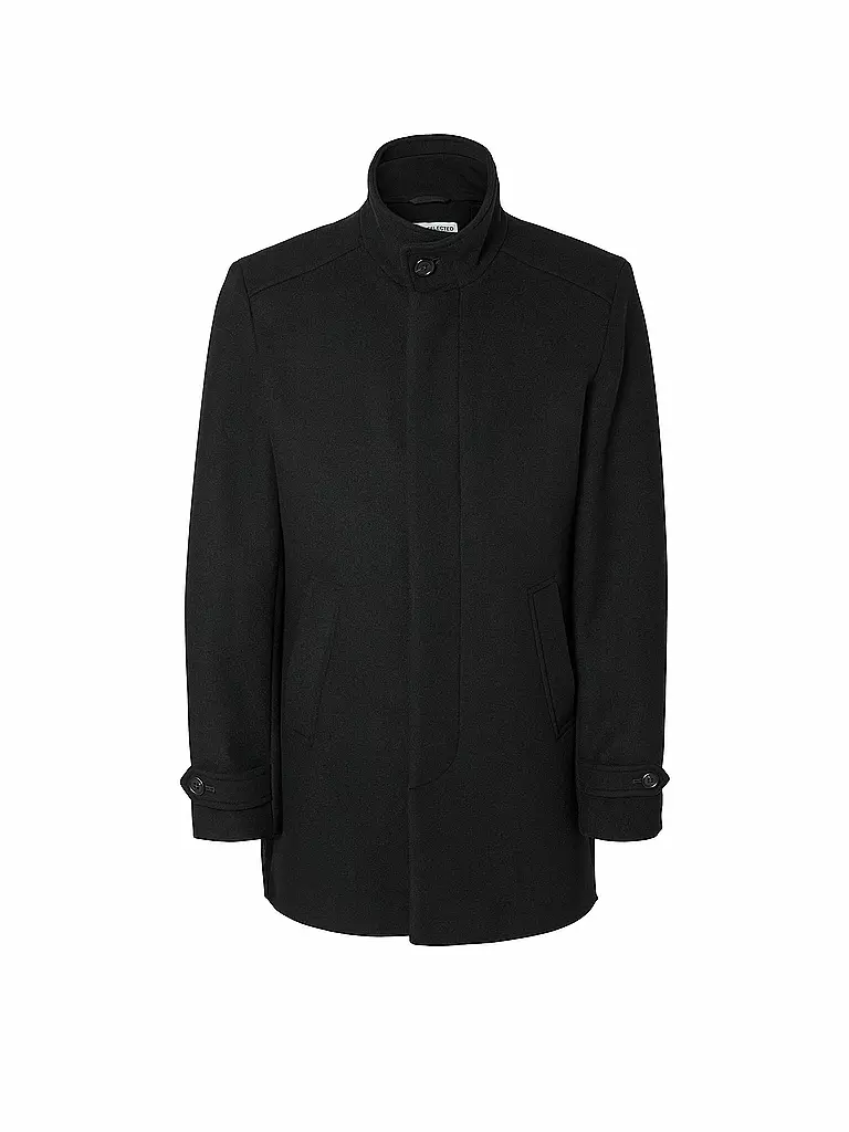 SELECTED | Cappotto di lana SLHNEW | Nero