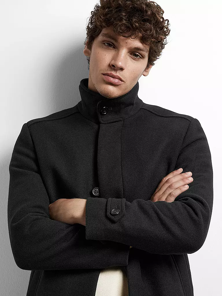 SELECTED | Cappotto di lana SLHNEW | Nero
