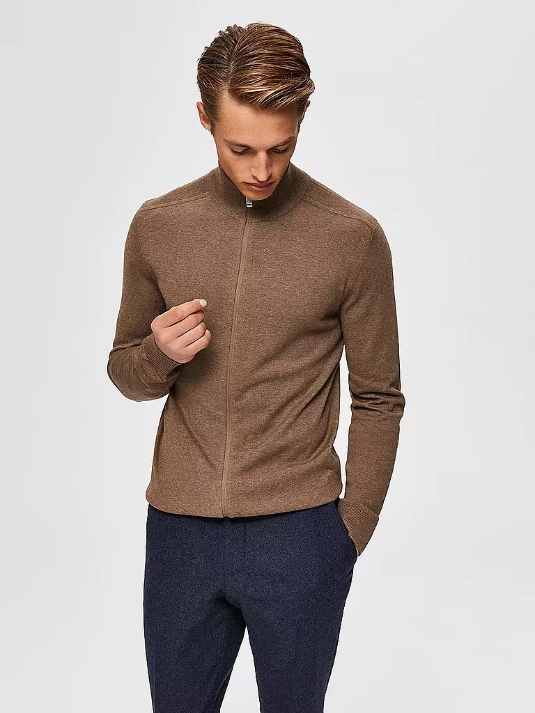 SELECTED | Cardigan | Marrone