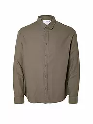 SELECTED | Flanellhemd Slim Fit SLHSLIMOWEN | Marrone chiaro