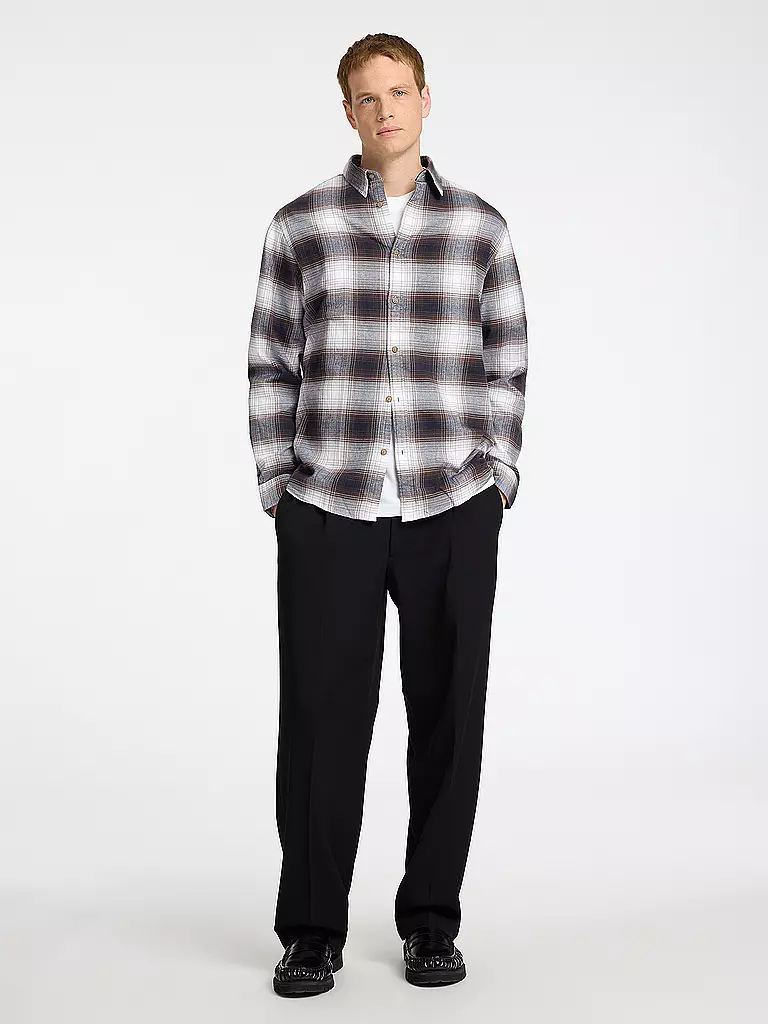 SELECTED | Flanellhemd Slim Fit SLHSLIMOWEN | Bianco