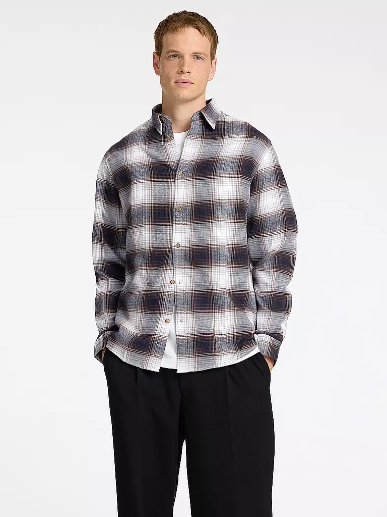 SELECTED | Flanellhemd Slim Fit SLHSLIMOWEN | Bianco