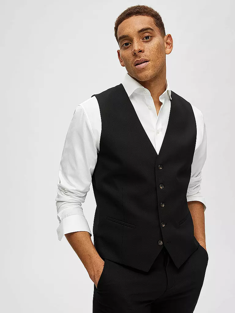 SELECTED | Gilet da abito SLHSLIM-NEIL | Nero