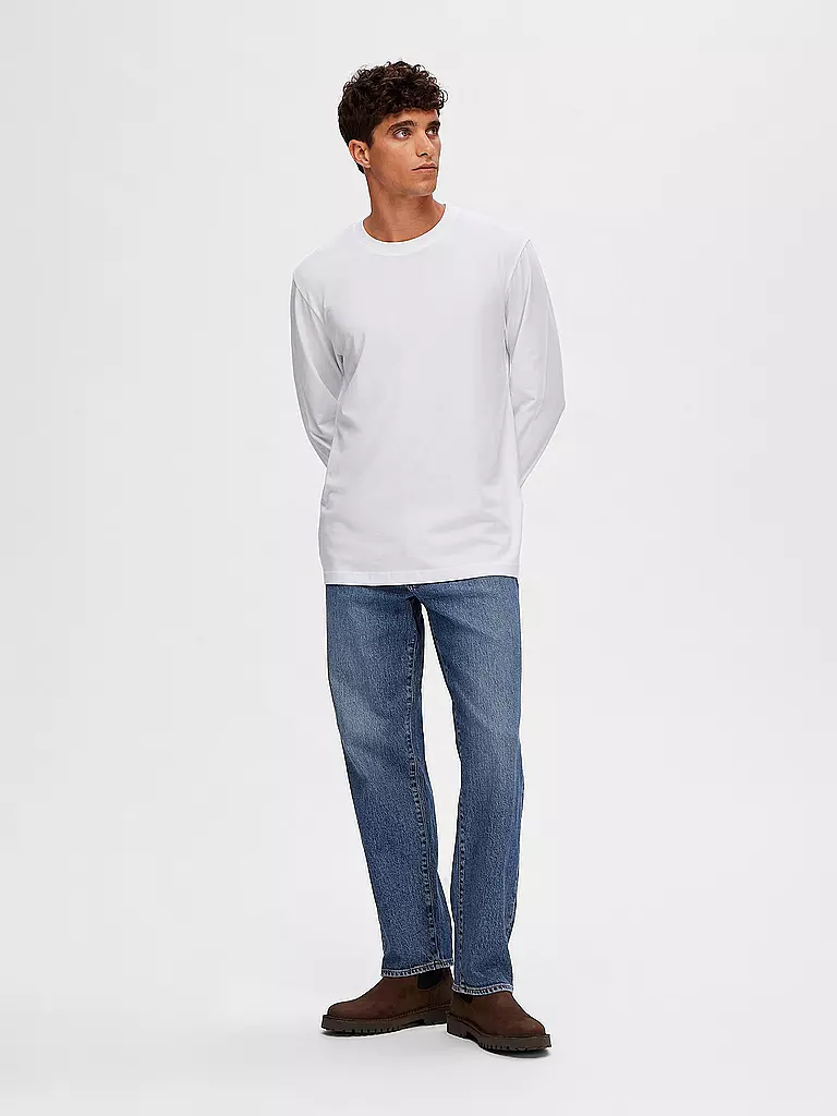SELECTED | Langarmshirt SLHASPEN | Bianco