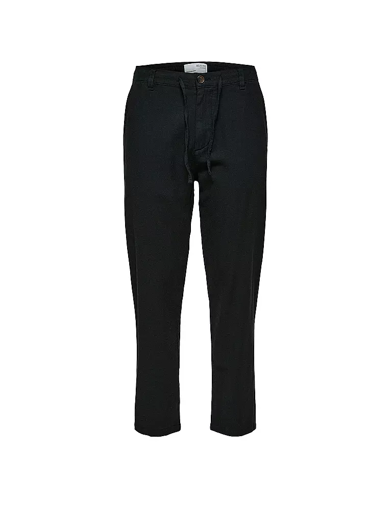 SELECTED | Leinenhose SLH172 | Nero