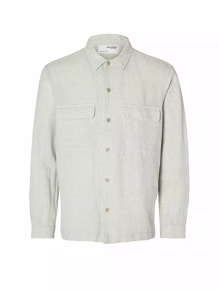 SELECTED | Overshirt SLHMADS-LINEN | Bianco
