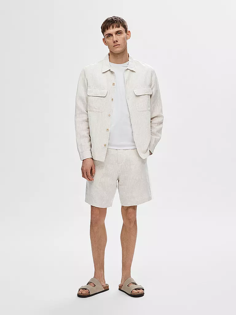 SELECTED | Overshirt SLHMADS-LINEN | Bianco
