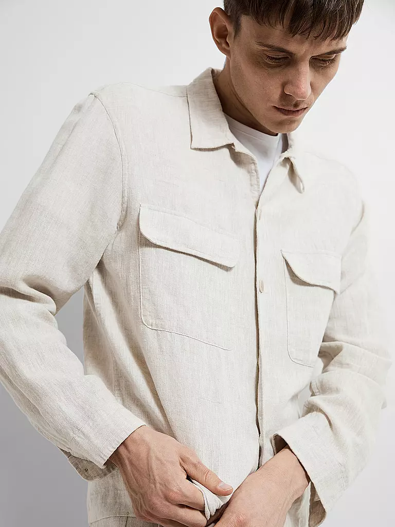 SELECTED | Overshirt SLHMADS-LINEN | Bianco
