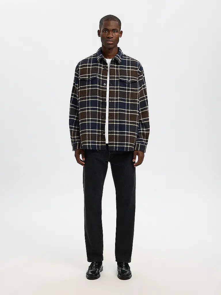 SELECTED | Overshirt SLHRLXPABLO | Blu scuro