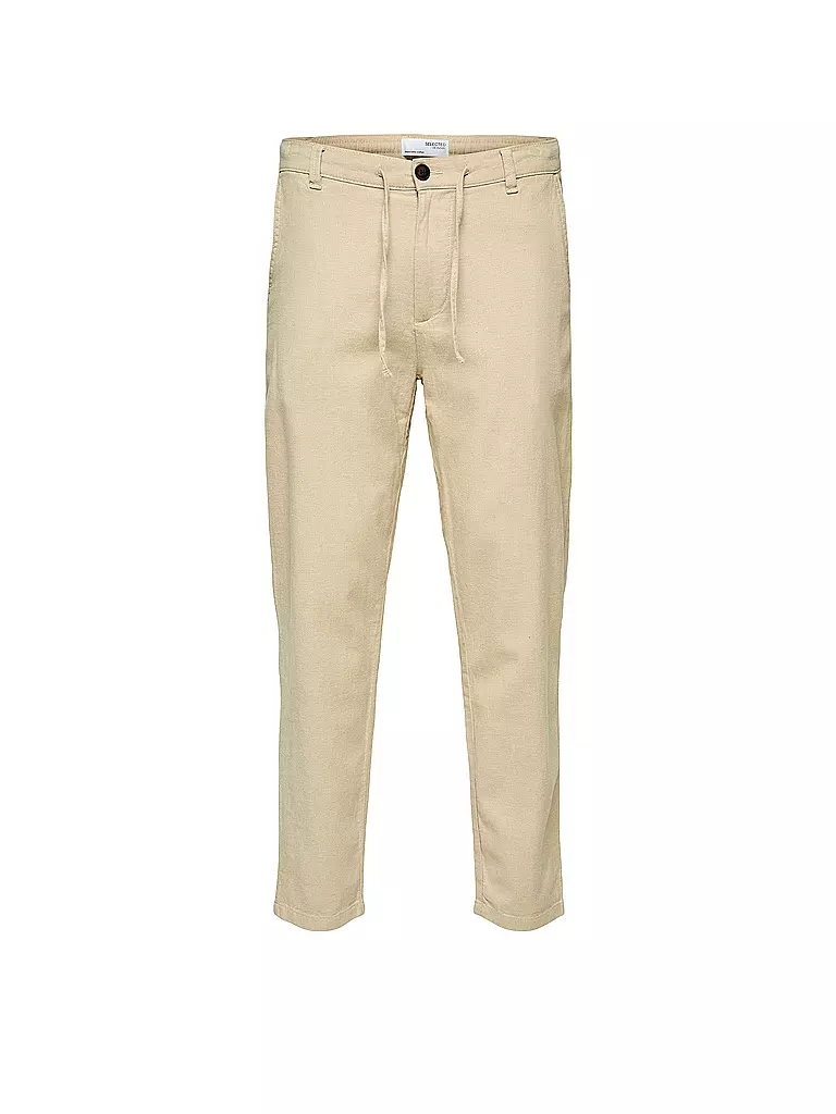 SELECTED | Pantaloni di lino SLHSLIMTAPE | Beige