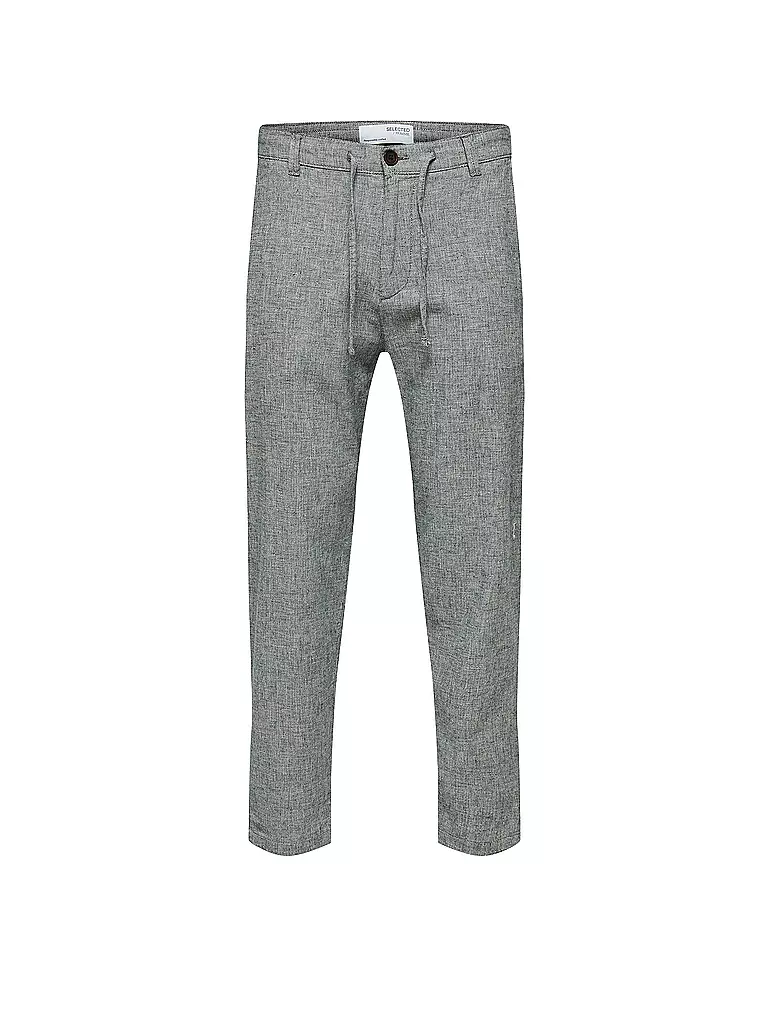 SELECTED | Pantaloni di lino SLHSLIMTAPE | Grigio