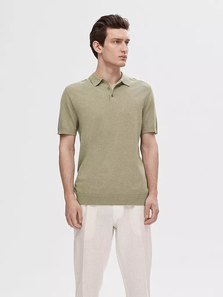 SELECTED | Polo SLHBERG | Verde chiaro