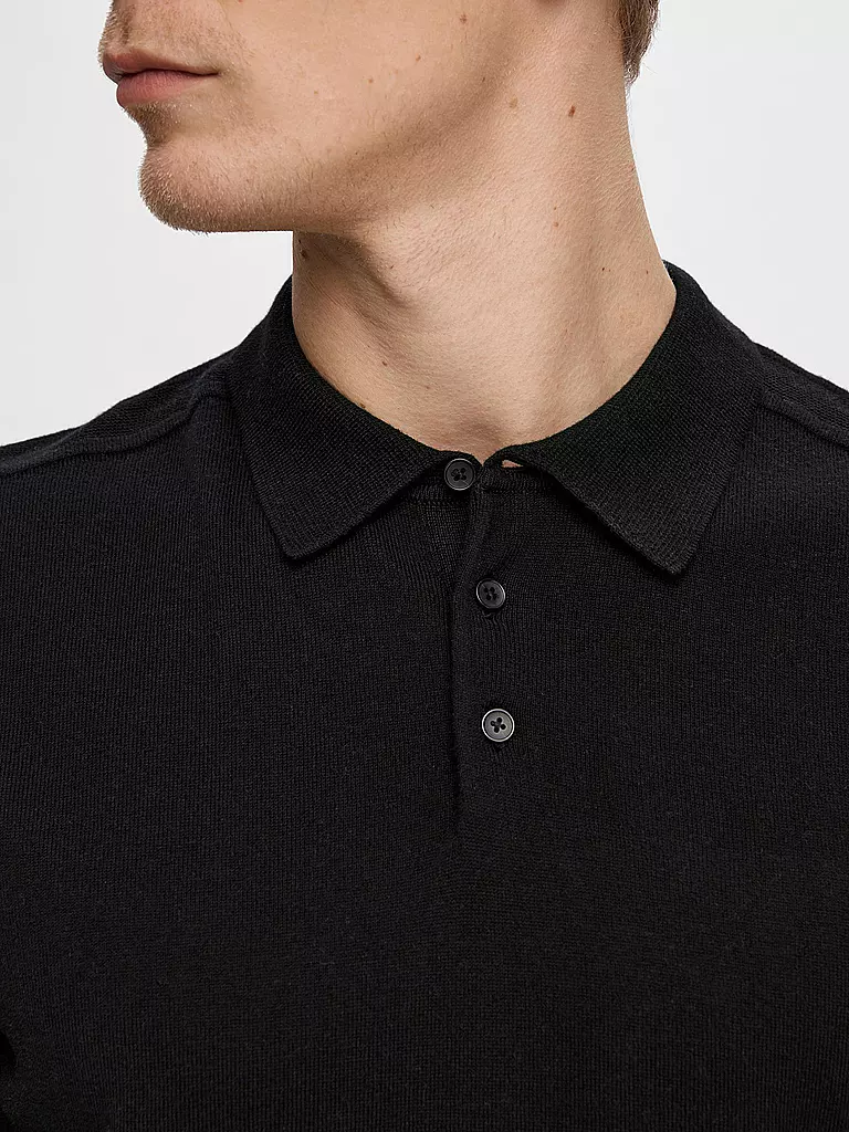 SELECTED | Polo SLHBERG | Nero