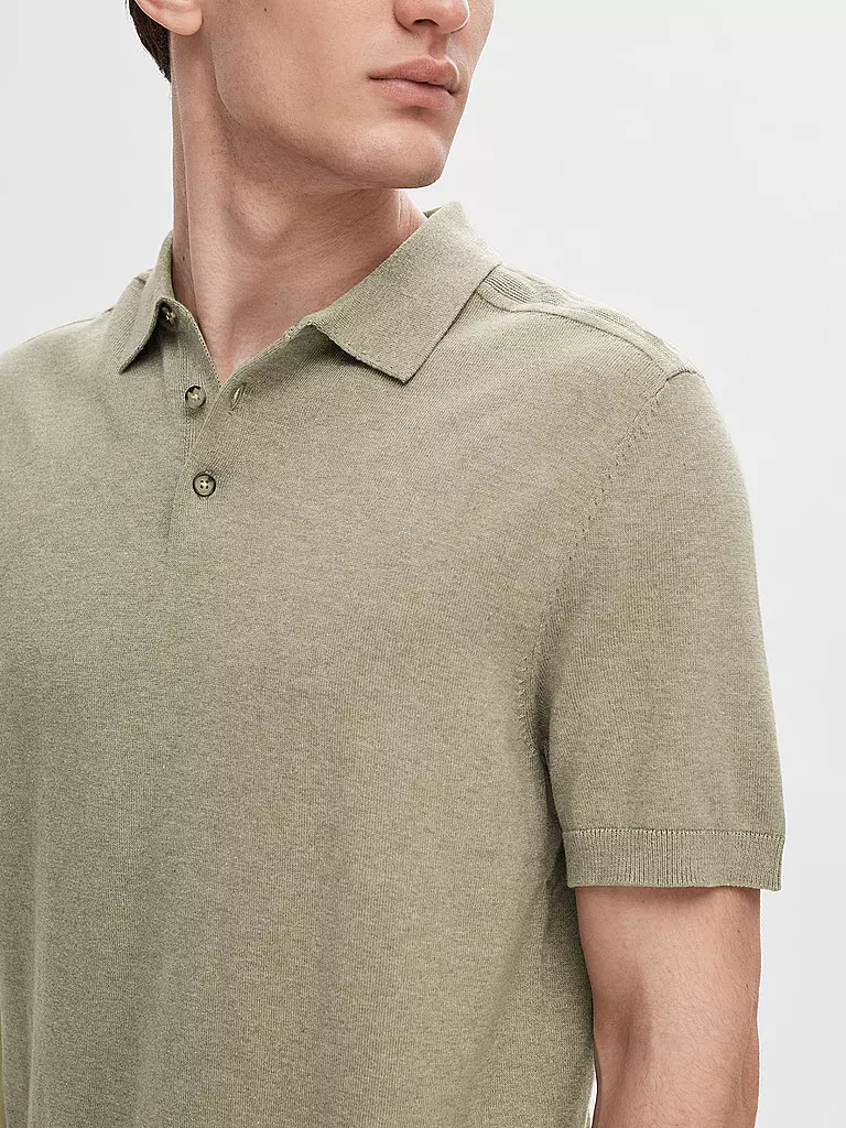 SELECTED | Polo SLHBERG | Verde chiaro