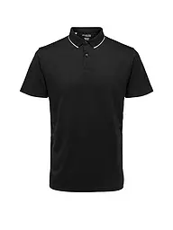 SELECTED | Polo SLHLEROY COOLMAX | Nero