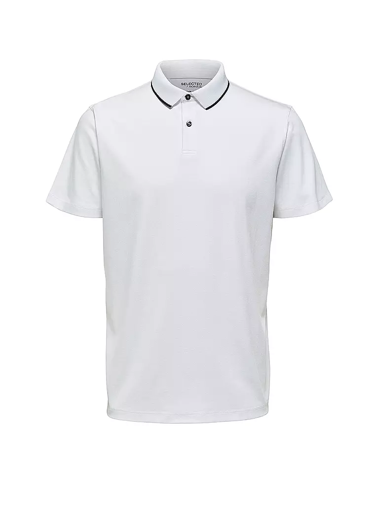 SELECTED | Polo SLHLEROY COOLMAX | Bianco