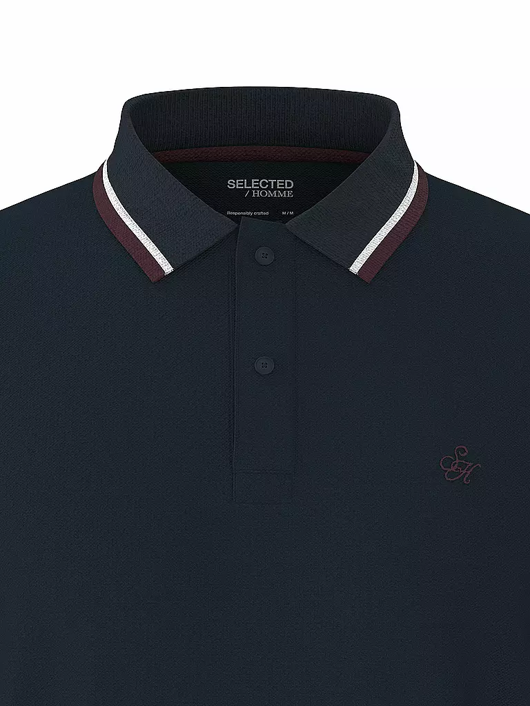 SELECTED | Polo SLHSLIM-ATLAS | Blu scuro