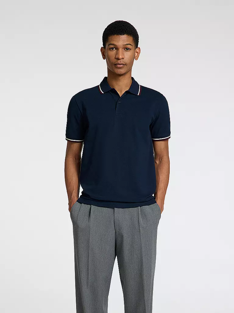 SELECTED | Polo SLHSLIM-ATLAS | Blu scuro