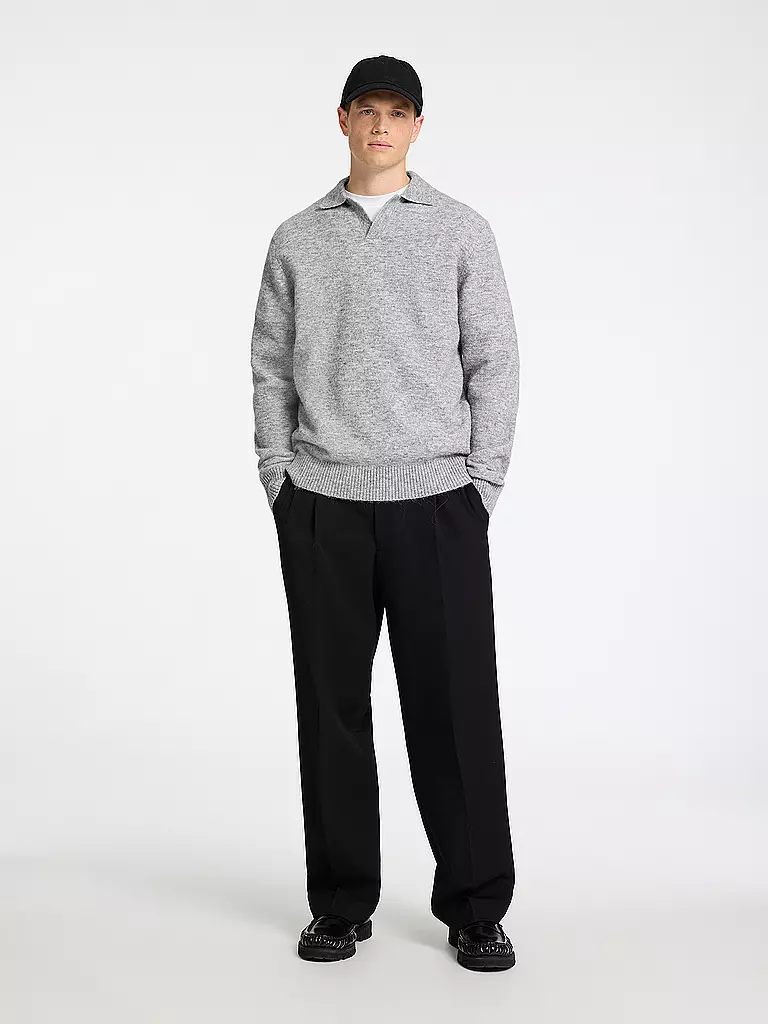 SELECTED | Polo-Pullover SLHRAI | Grigio chiaro