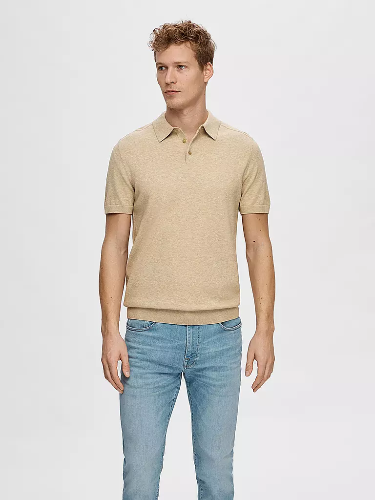 SELECTED | Poloshirt SLHBERG | Beige