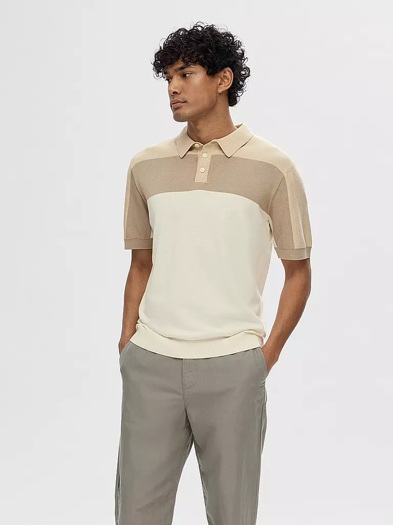 SELECTED | Poloshirt SLHMATTIS | Beige