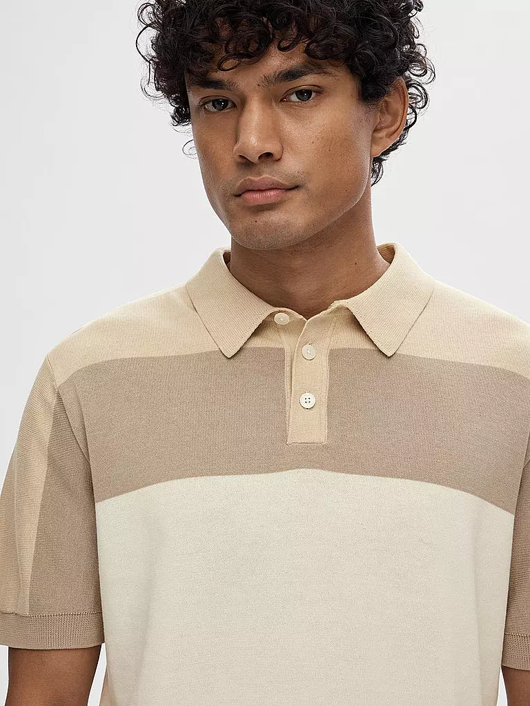 SELECTED | Poloshirt SLHMATTIS | Beige