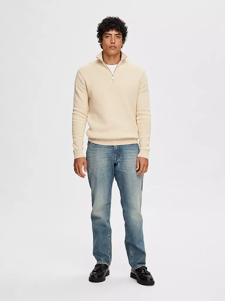 SELECTED | Pullover Troyer SLHDANE | Beige