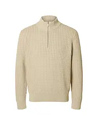 SELECTED | Pullover Troyer | Beige