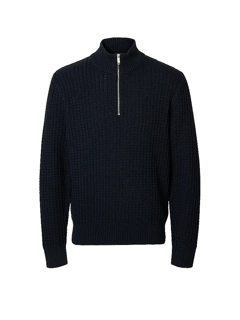 SELECTED | Pullover Troyer | Blu