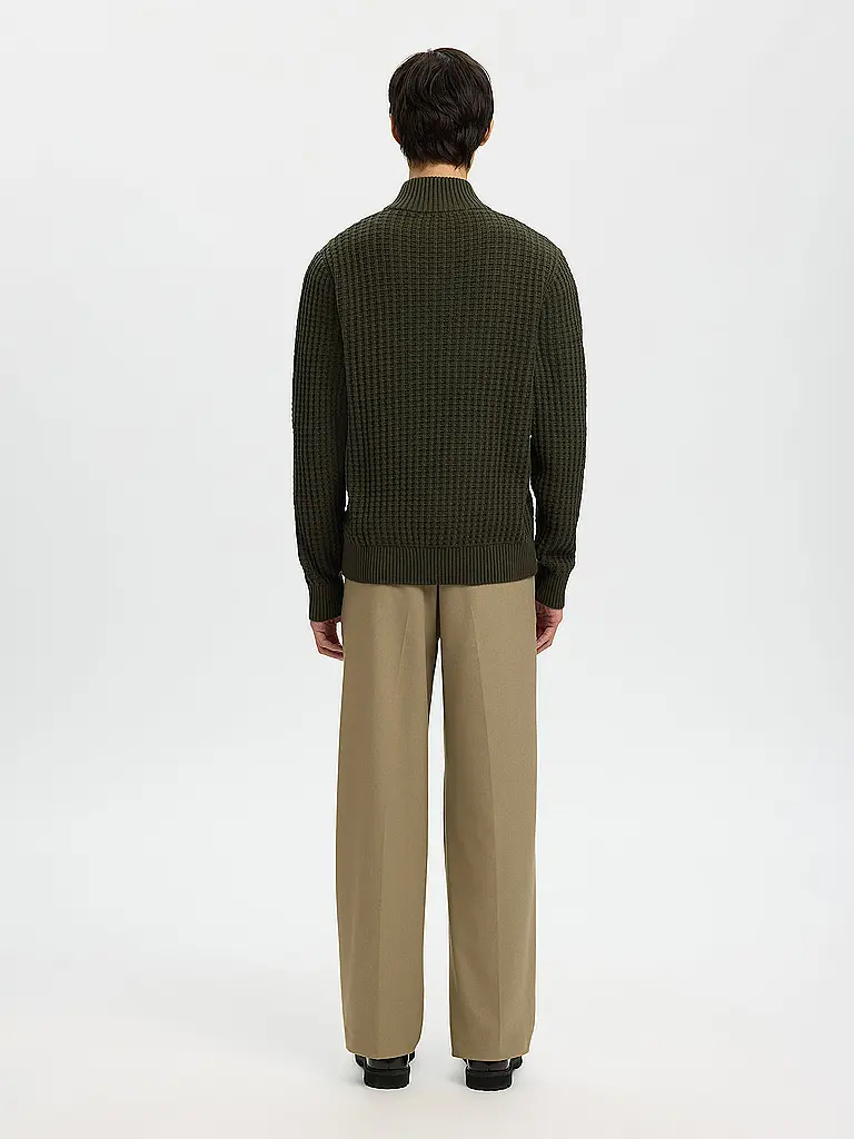 SELECTED | Pullover Troyer | Grigio