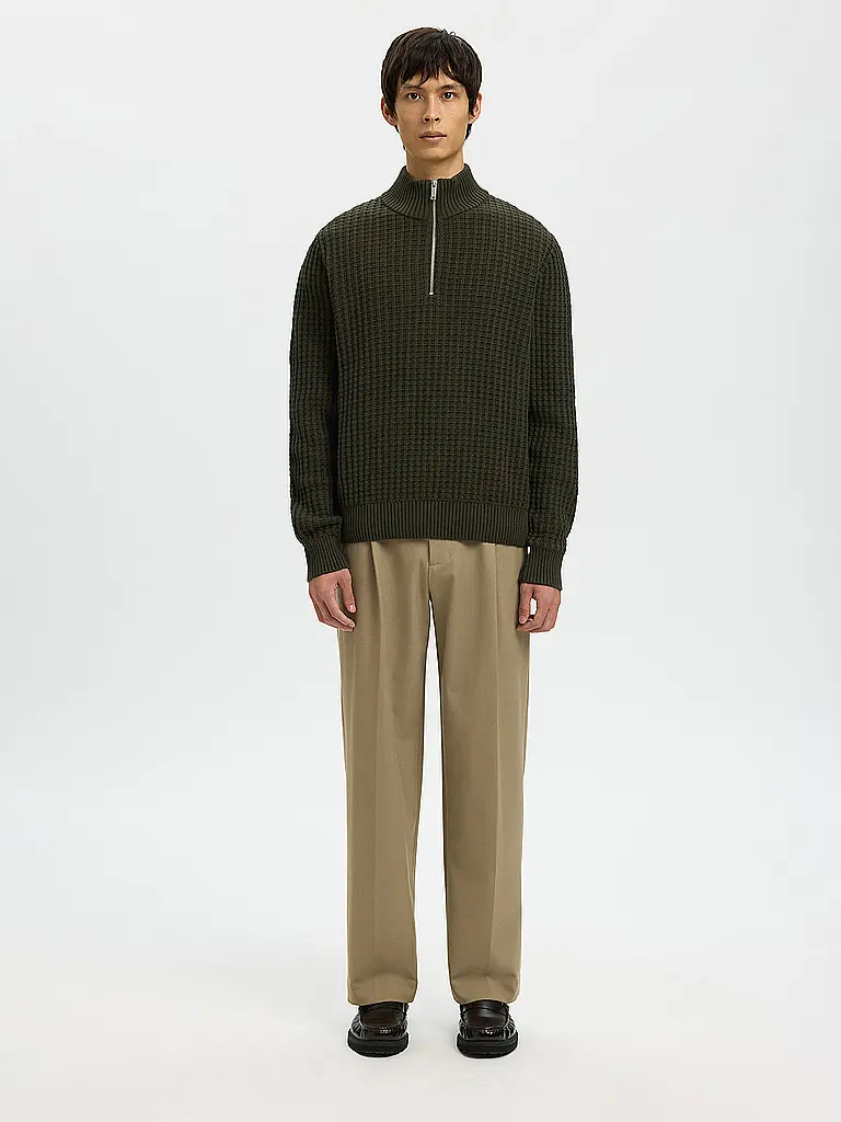SELECTED | Pullover Troyer | Grigio