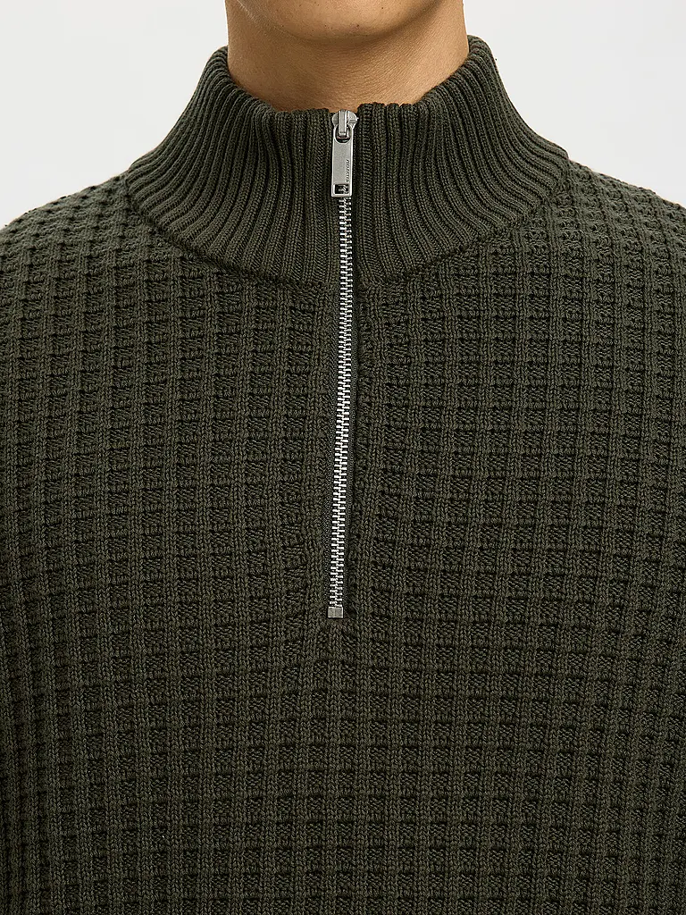 SELECTED | Pullover Troyer | Grigio