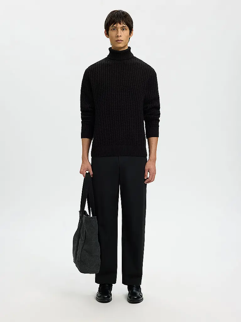 SELECTED | Rollkragenpullover SLHTOM | Nero