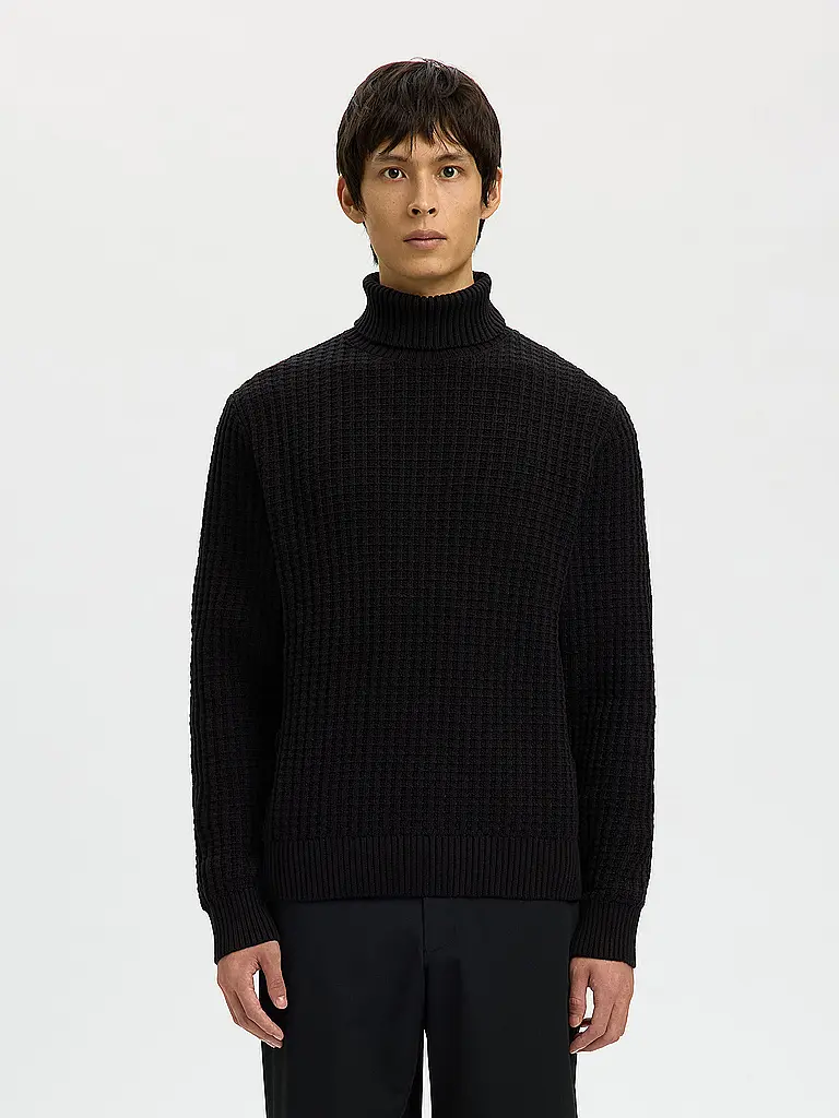 SELECTED | Rollkragenpullover SLHTOM | Nero