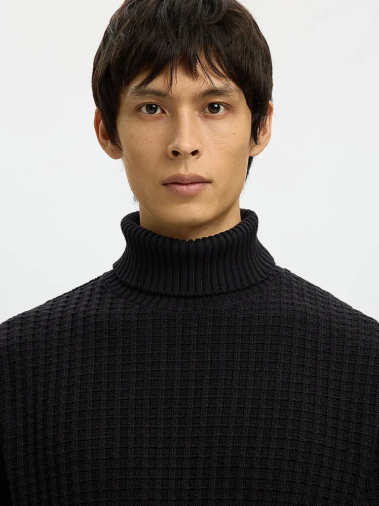 SELECTED | Rollkragenpullover SLHTOM | Nero