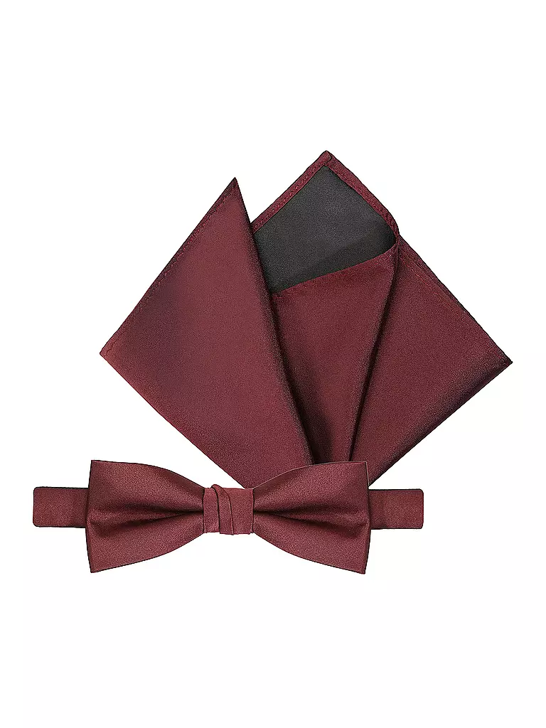 SELECTED | Set regalo con papillon e fazzoletto da taschino SLHBERTEL | Rosso scuro