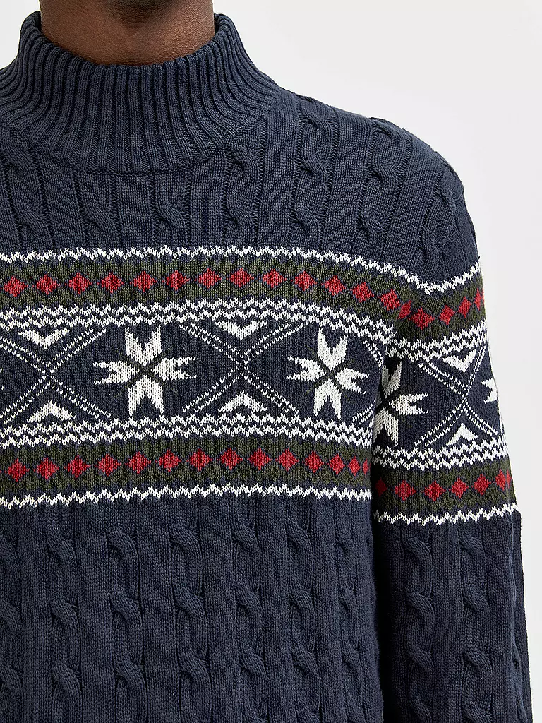 SELECTED | Stehkragenpullover SLHFLAKE  | Blu