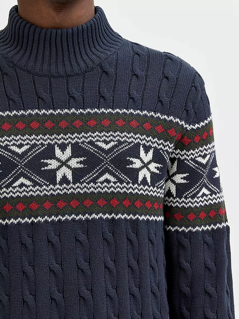 SELECTED | Stehkragenpullover SLHFLAKE  | Blu