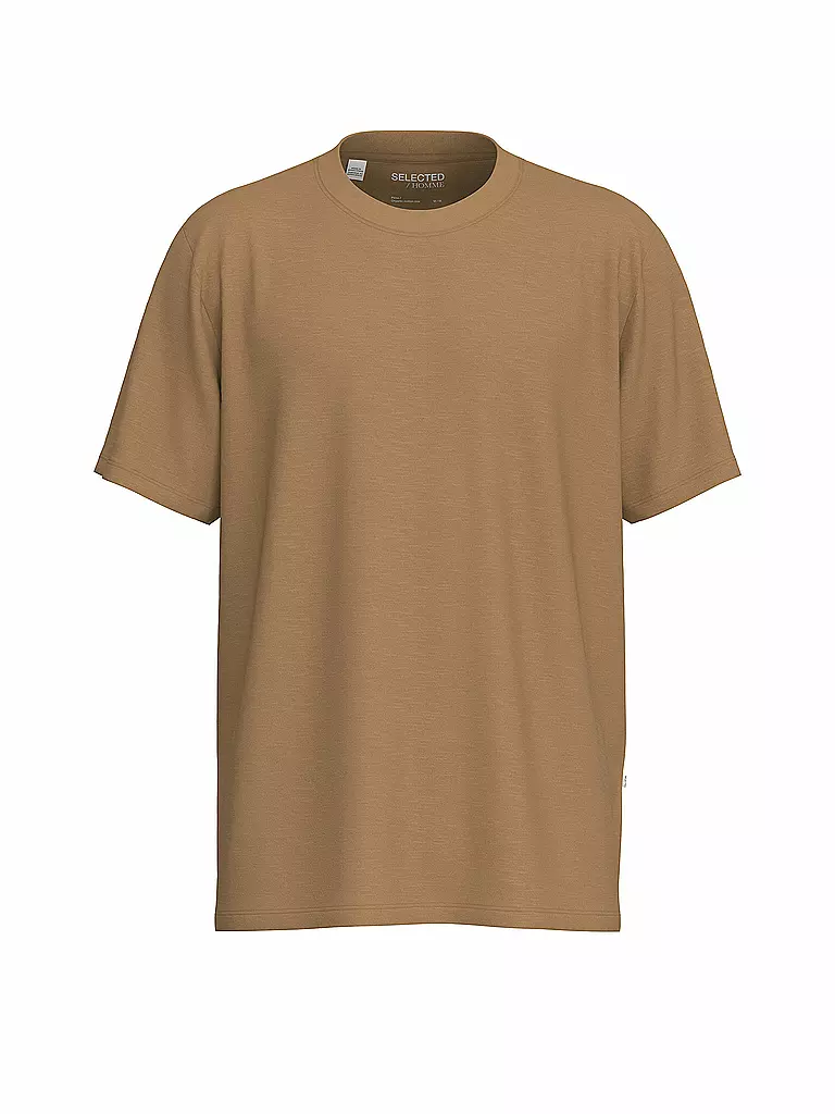 SELECTED | T-Shirt SLHASPEN | Marrone