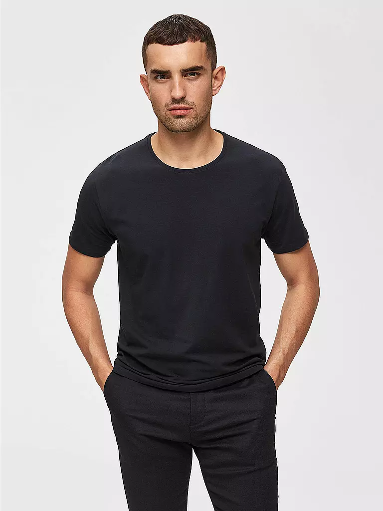 SELECTED | T-shirt SLHNEWPIMA | Nero