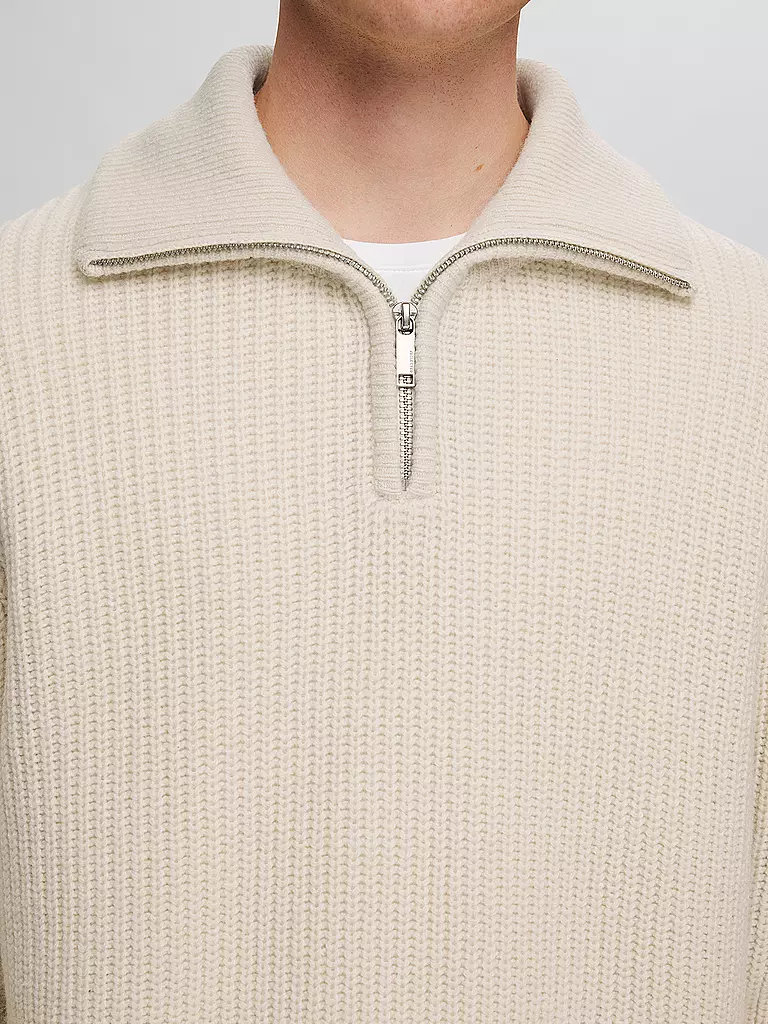 SELECTED | Troyer Pullover SLHLAND | Crema