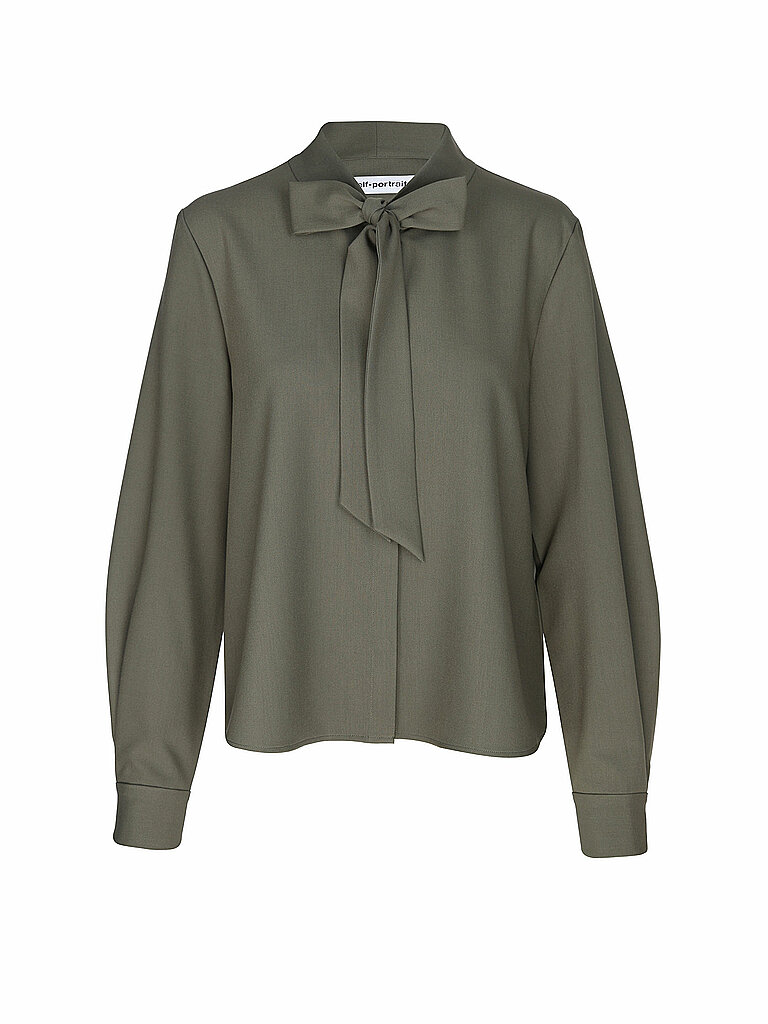 Self-Portrait Blusa oliva S