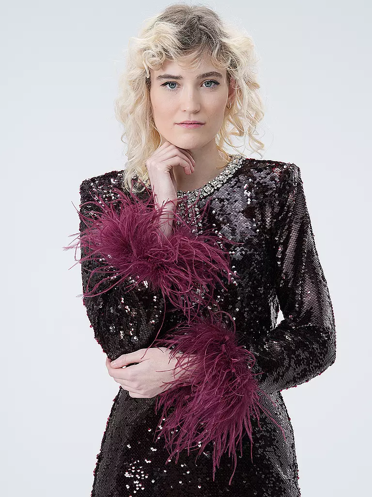 SELF-PORTRAIT | Abendkleid | Rosso scuro