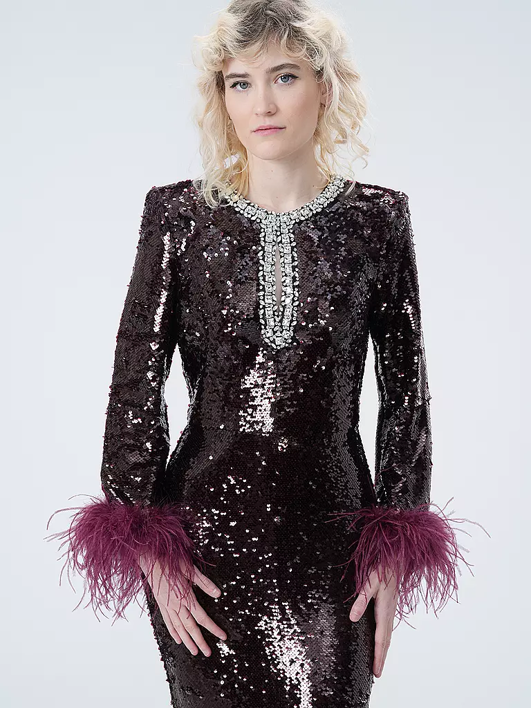 SELF-PORTRAIT | Abendkleid | Rosso scuro