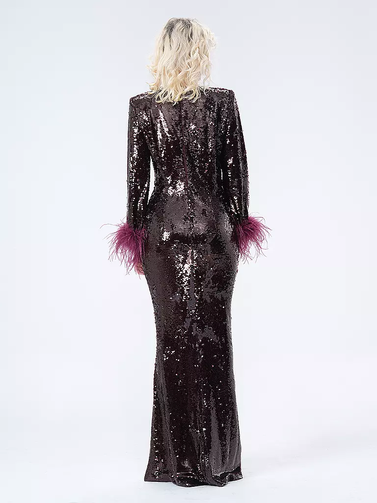 SELF-PORTRAIT | Abendkleid | Rosso scuro