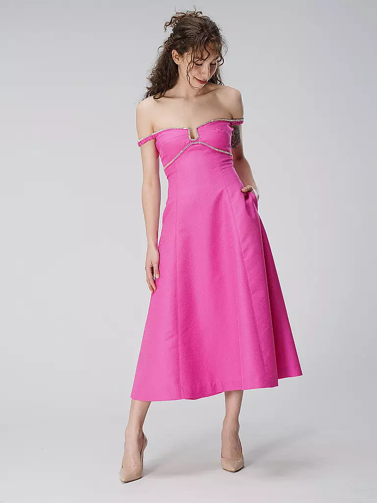 SELF-PORTRAIT | Mididress | Fucsia