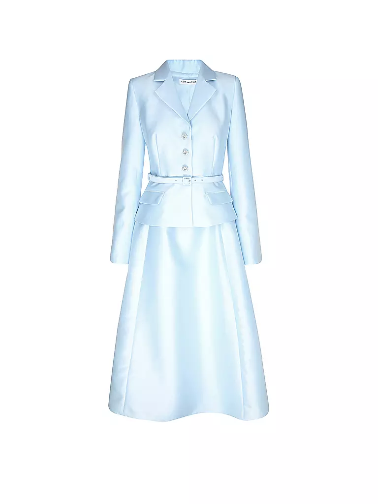 SELF-PORTRAIT | Midikleid  | Blu chiaro