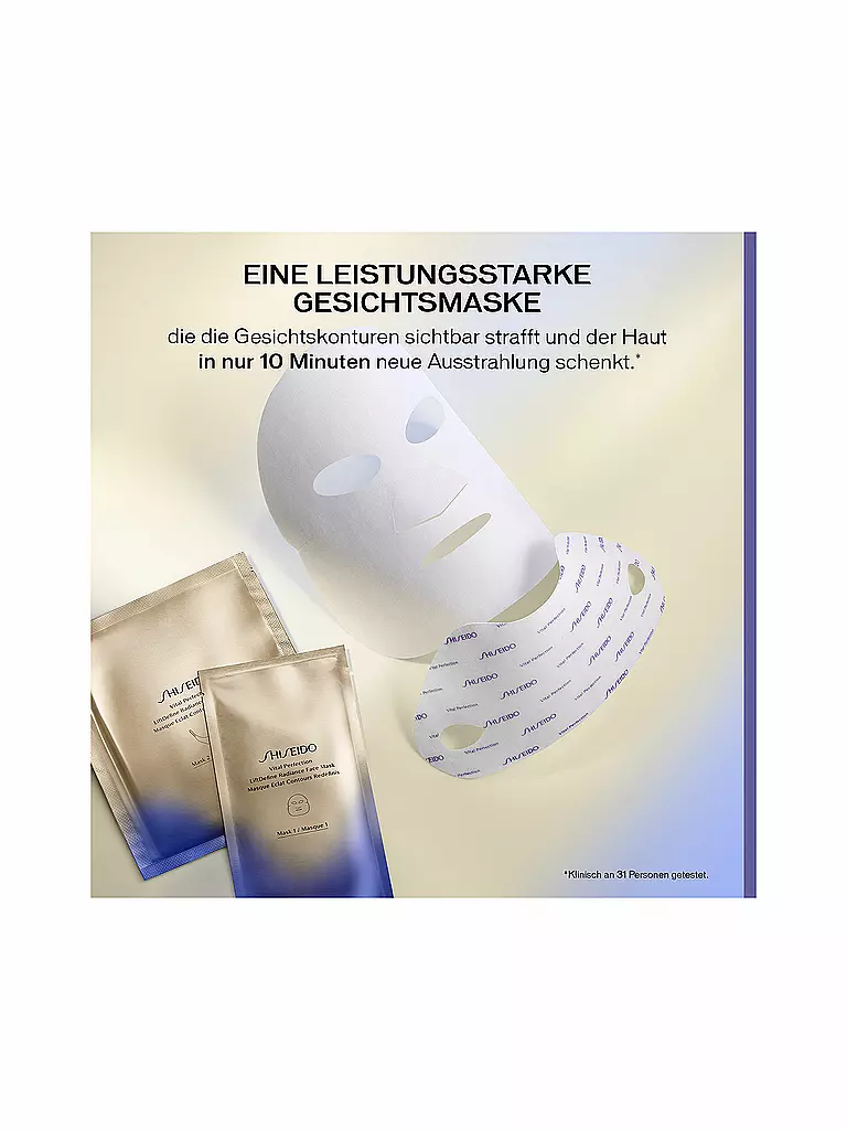 SHISEIDO | Vital Perfection Liftdefine Radiance Face Mask 6 pz | 