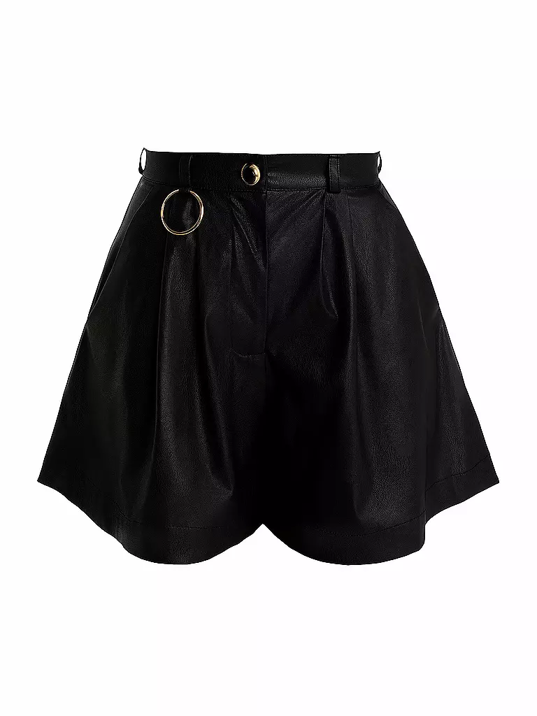SILVIA SCHNEIDER | Shorts effetto pelle | Nero